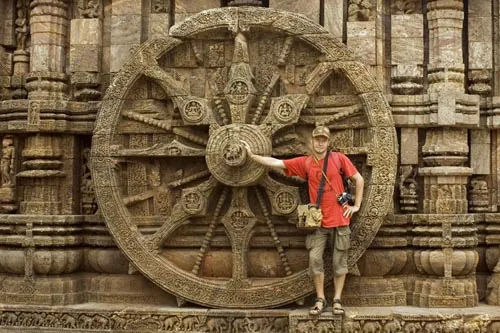 Jedno z dvadsiatichštyroch kolies. (Konark)