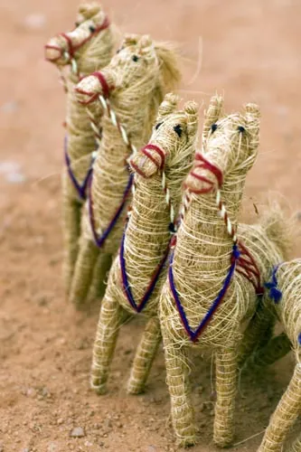 Slamené tátoše.  (Konark)