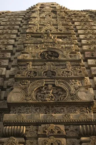 Chrámy v Orisse su známe svojou detailnou výzdobou. (Bhubaneswar)