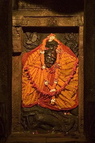 Kálí v chráme Vital Mandir. (Bhubaneswar)
