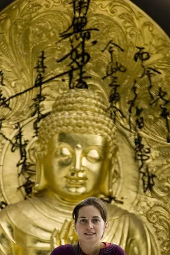 Dve hlavy. (Japonská mierová pagoda, Darjeeling)