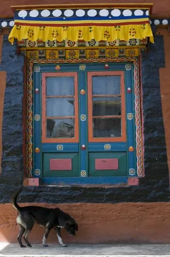 Okno na gompe. (Tashiding, Sikkim)