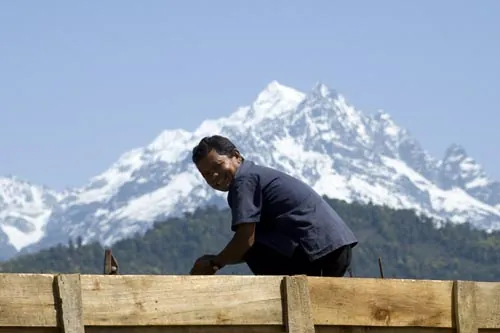 Pod Kančenčongou. (Tashiding, Sikkim)