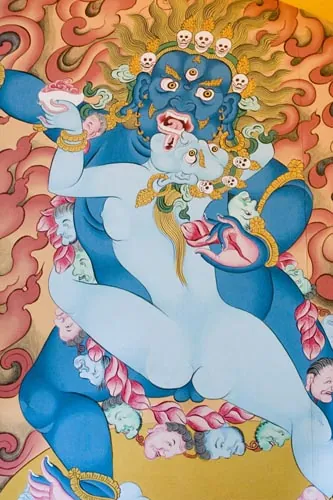 V Sikime sa uchytil tantrický budhizmus. (Tashiding, Sikkim)