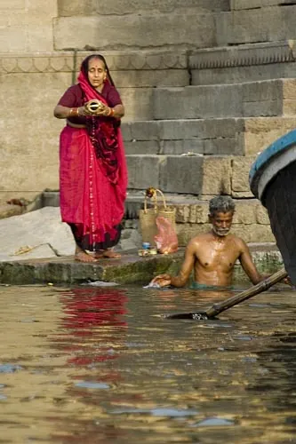 Modlitba. (Varanasi)