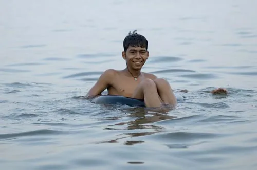Plavba na  duši. (Varanasi)