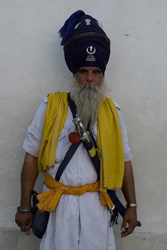Síkh zo Zlatého chrámu. (Amritsar)