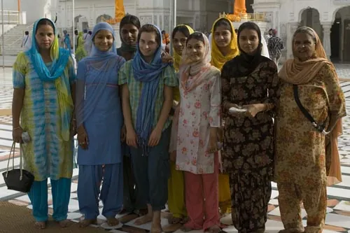 Stanka ako druhá najväčšia miestna atrakcia. (Amritsar)