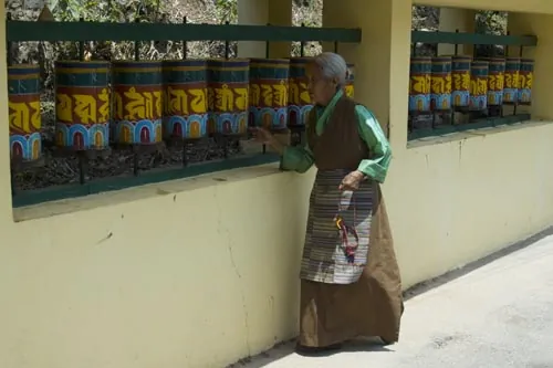 Tetuška na okruhu okolo Dalailámovho paláca (Dharamsala)